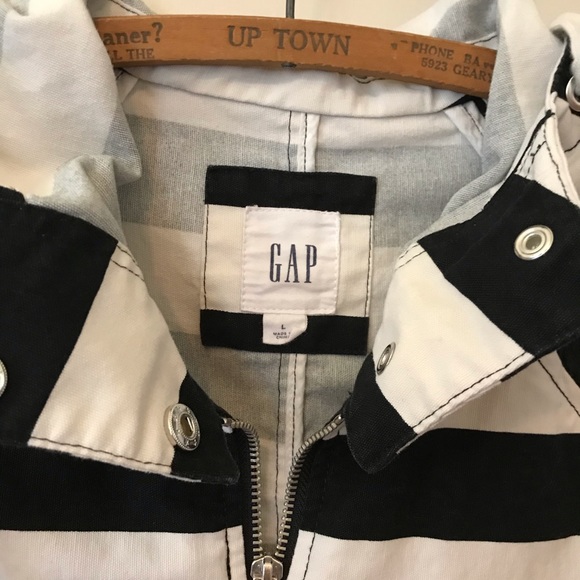 Gap stripe cotton hooded jacket - Picture 3 of 4